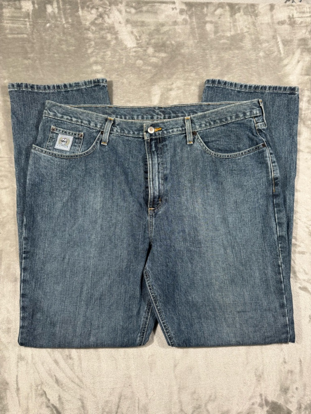 Cinch Up Jeans Mens 42x34 Medium Wash Blue Regular Straight Denim